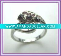 Wholesale purple stone finger big stone rings designs