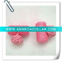 Wholesale elastic silk knot cufflinks