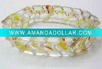 Wholesale Crystal Clear Fashion Glass Bracelet