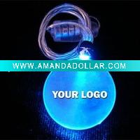 LED flashing flash pendant necklace