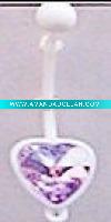Wholesale Bioflex Navel Ring With Charming Gemes Body Jewelry