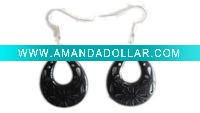 Black water droplets form dangler
