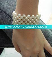 Elastic Plastic Beads Bracelet
