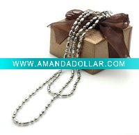 Wholesale Free shipping 1PCS sell Wholesale & Retail,hot sell stainless steel beaded Chain necklace,high quality jewelry,PSC-5537