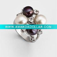 Hotsale pearl rings,designer rings,jewelry stores