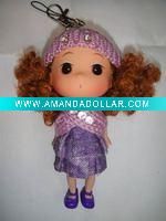 Wholesale little girl pendant/key chain with purse