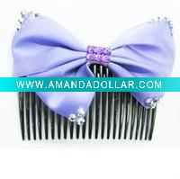 Wholesale fashion purple bow hair clip