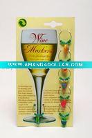Polyresin fish shape wine charms