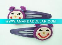 Cheap double pvc hair clips for girl face shape