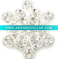 Wholesale snowflake design silver fashion brooch