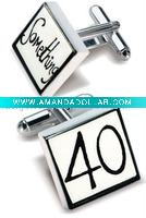 fashion cufflinks with logo