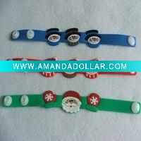 Wholesale Popular silicone bracelet with metal