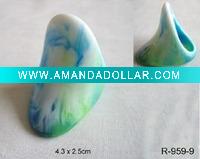 colorful plastic rings