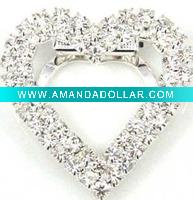 Wholesale forever love heart shape design silver fashion brooch