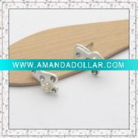 Wholesale hotsales fashion design silver earring stud