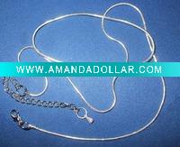 Wholesale 1.2mm silver snake chain necklace