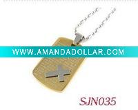 Wholesale stainless steel pendants with gold plating