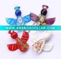 Wholesale murano glass pendant,Gold Sand, Angel