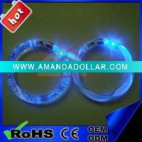Round led flashing bracelet with blue light