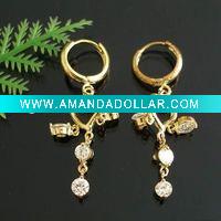 Wholesale Sacred and pure gold earrings