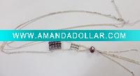Wholesale chain glass rhinestone necklace