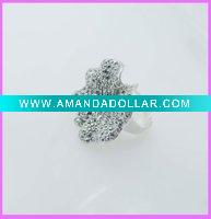 Wholesale gold plated fashion flower ring