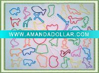Colorful silicone rubber band for children