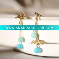 Wholesale Elegant gold earring,charm earring,jewelry supply