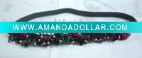 Wholesale fashions elastic bead headbands