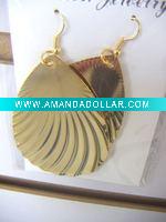 Wholesale FASHION EARRING , GOLD COLOR, HOT STYLE, STEEL JEWELRY
