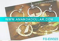 Fashion Large Alloy Hoop Earring