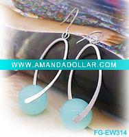 Fashion Large Alloy Hoop Earring