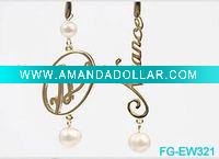 Fashion Large Alloy Hoop Earring