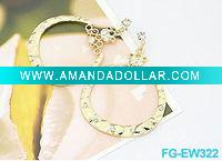 Fashion Large Alloy Hoop Earring