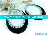 Fashion Large Alloy Hoop Earring