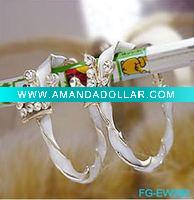 Fashion Large Alloy Hoop Earring