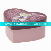 Wholesale Heart Shape wooden Jewelry box
