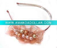 Wholesale Hairband with colored pearl