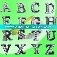 Wholesale 8mm Slide Letter Charm