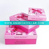 Wholesale pink beautiful carton box