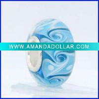 glass beads silver bracelet beads silver jewelry wholesaler