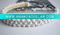 Wholesale 2011 Hot Sale Pearls Stone Hair Band Girly Hair Decoration