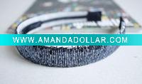 Wholesale Stripe Bugled Glass Beads Headbands Girls Ladies Headbands