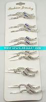 Metal Hair Clips with Stone, Hair Accessories, Hair Jewelry