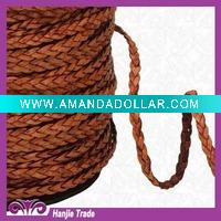 Wholesale Wholesale Ply Flat Leather Braided Knitted Cord