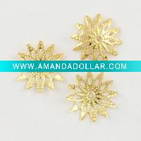 Wholesale Fashion Silver Brass Bead Cap End Caps Jewelry accessories