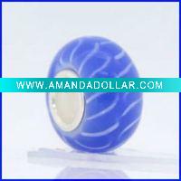 Wholesale buy glass beads silver bracelet beads silver jewelry wholesaler