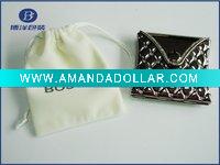 Wholesale mini fancy leather jewelry pouch