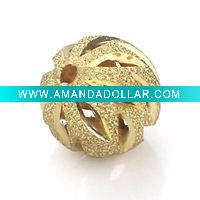 Wholesale round brass bead