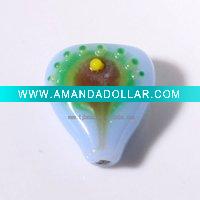teardrop oblae glass beads